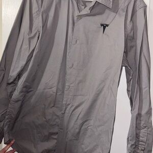 Tesla Men's Light Gray Shirt Jacket